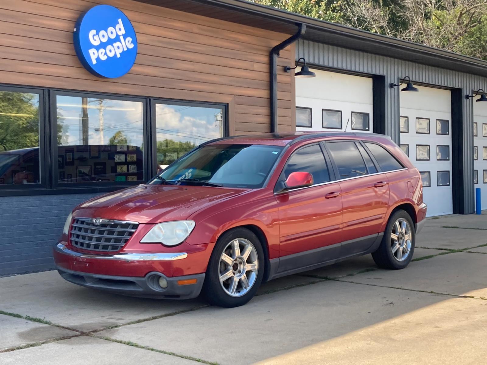 2007 Inferno Red Chrysler Pacifica Touring FWD (2A8GF68X27R) with an 4.0L V6 SOHC 24V engine, 6-Speed Automatic Overdrive transmission, located at 1800 South Ihm Blvd, Freeport, IL, 61032, (815) 232-5543, 42.278645, -89.607994 - Pacifica Touring 4D SUV AWD - Photo #3