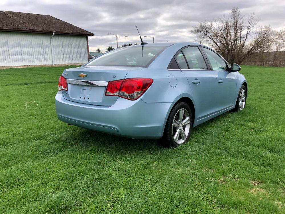 2012 Ice Blue Met Chevrolet Cruze LT (1G1PG5SCXC7) with an 1.4L I-4 MFI DOHC T/C engine, located at 1800 South Ihm Blvd, Freeport, IL, 61032, (815) 232-5543, 42.278645, -89.607994 - Photo #2