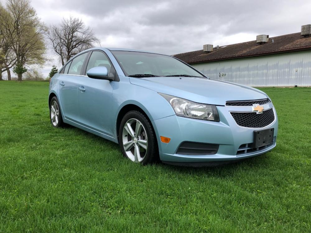 2012 Ice Blue Met Chevrolet Cruze LT (1G1PG5SCXC7) with an 1.4L I-4 MFI DOHC T/C engine, located at 1800 South Ihm Blvd, Freeport, IL, 61032, (815) 232-5543, 42.278645, -89.607994 - Photo #3