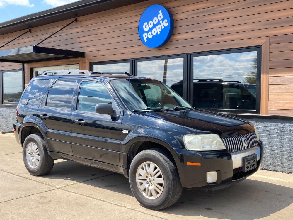 2006 Black Mercury Mariner Luxury 2WD (4M2YU56146K) with an 3.0L V6 DOHC 24V engine, 4-Speed Automatic Overdrive transmission, located at 1800 South Ihm Blvd, Freeport, IL, 61032, (815) 232-5543, 42.278645, -89.607994 - Photo #0