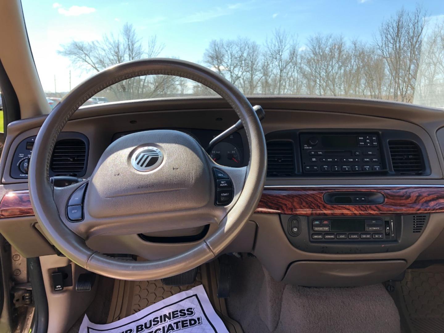 2002 Arizona Beige Met Mercury Grand Marquis LS Premium (2MEFM75W22X) with an 4.6L V8 SOHC 16V engine, 4-Speed Automatic Overdrive transmission, located at 1800 South Ihm Blvd, Freeport, IL, 61032, (815) 232-5543, 42.278645, -89.607994 - Photo#4