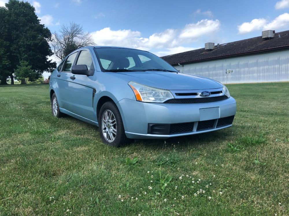 2008 Ice Blue Met Ford Focus SES Sedan (1FAHP35N78W) with an 2.0L L4 DOHC 16V engine, located at 1800 South Ihm Blvd, Freeport, IL, 61032, (815) 232-5543, 42.278645, -89.607994 - Photo #3