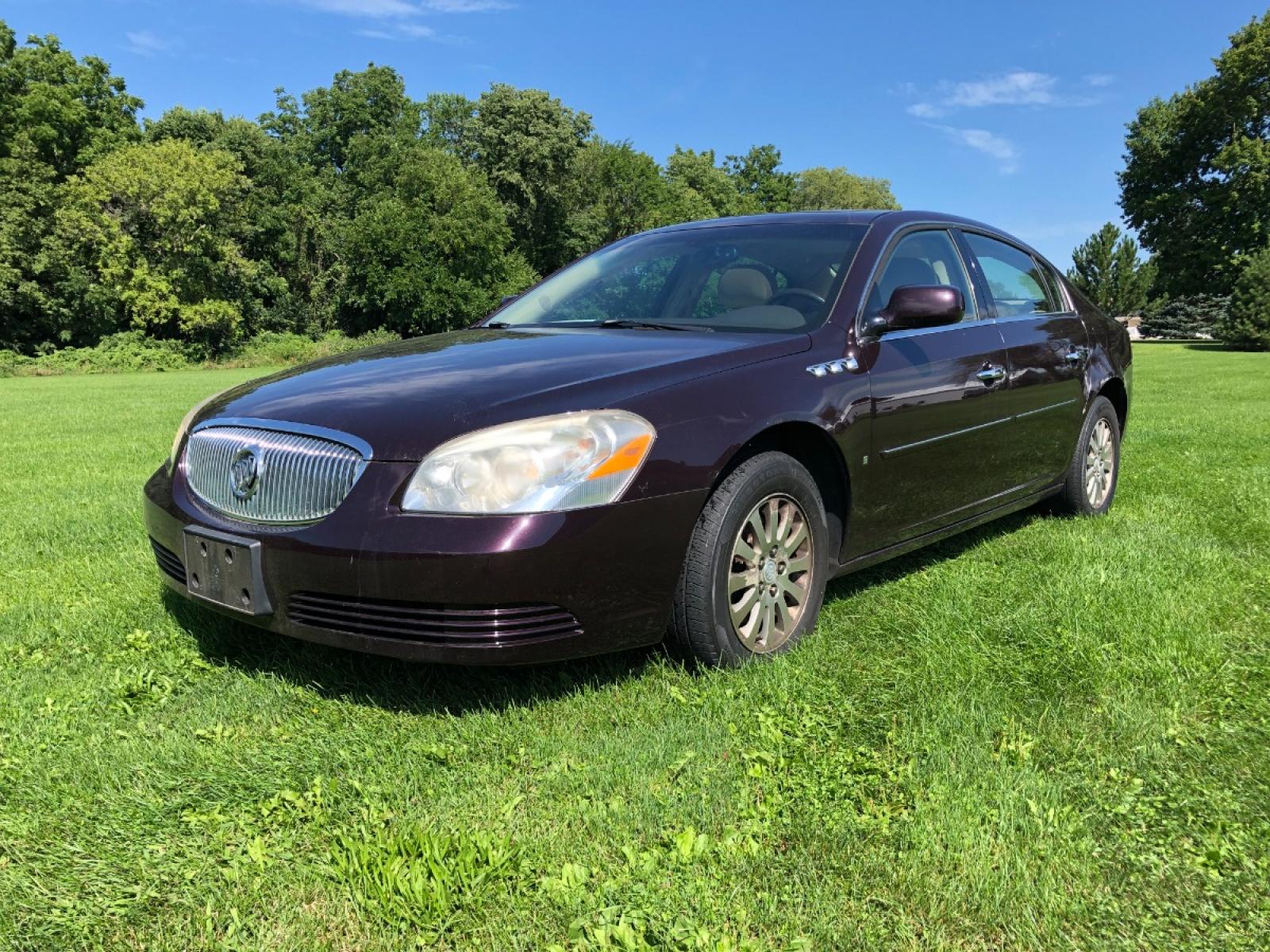 2008 Dark Crimson Met Buick Lucerne CX (1G4HP57208U) with an 3.8L V6 OHV 12V engine, 4-Speed Automatic Overdrive transmission, located at 1800 South Ihm Blvd, Freeport, IL, 61032, (815) 232-5543, 42.278645, -89.607994 - Photo #0