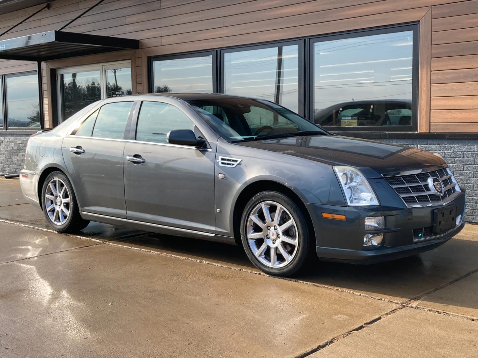 2008 Moonstone Gray Met Cadillac STS V8 Premium Luxury Performance AWD (1G6DL67AX80) with an 4.6L V8 DOHC 32V engine, 6-Speed Automatic Overdrive transmission, located at 1800 South Ihm Blvd, Freeport, IL, 61032, (815) 232-5543, 42.278645, -89.607994 - STS Base 4D Sedan V8 - Photo #0