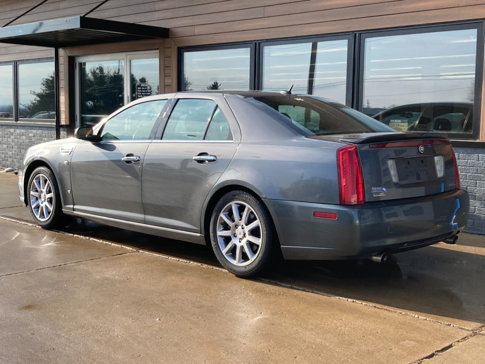 2008 Moonstone Gray Met Cadillac STS V8 Premium Luxury Performance AWD (1G6DL67AX80) with an 4.6L V8 DOHC 32V engine, 6-Speed Automatic Overdrive transmission, located at 1800 South Ihm Blvd, Freeport, IL, 61032, (815) 232-5543, 42.278645, -89.607994 - Photo #2