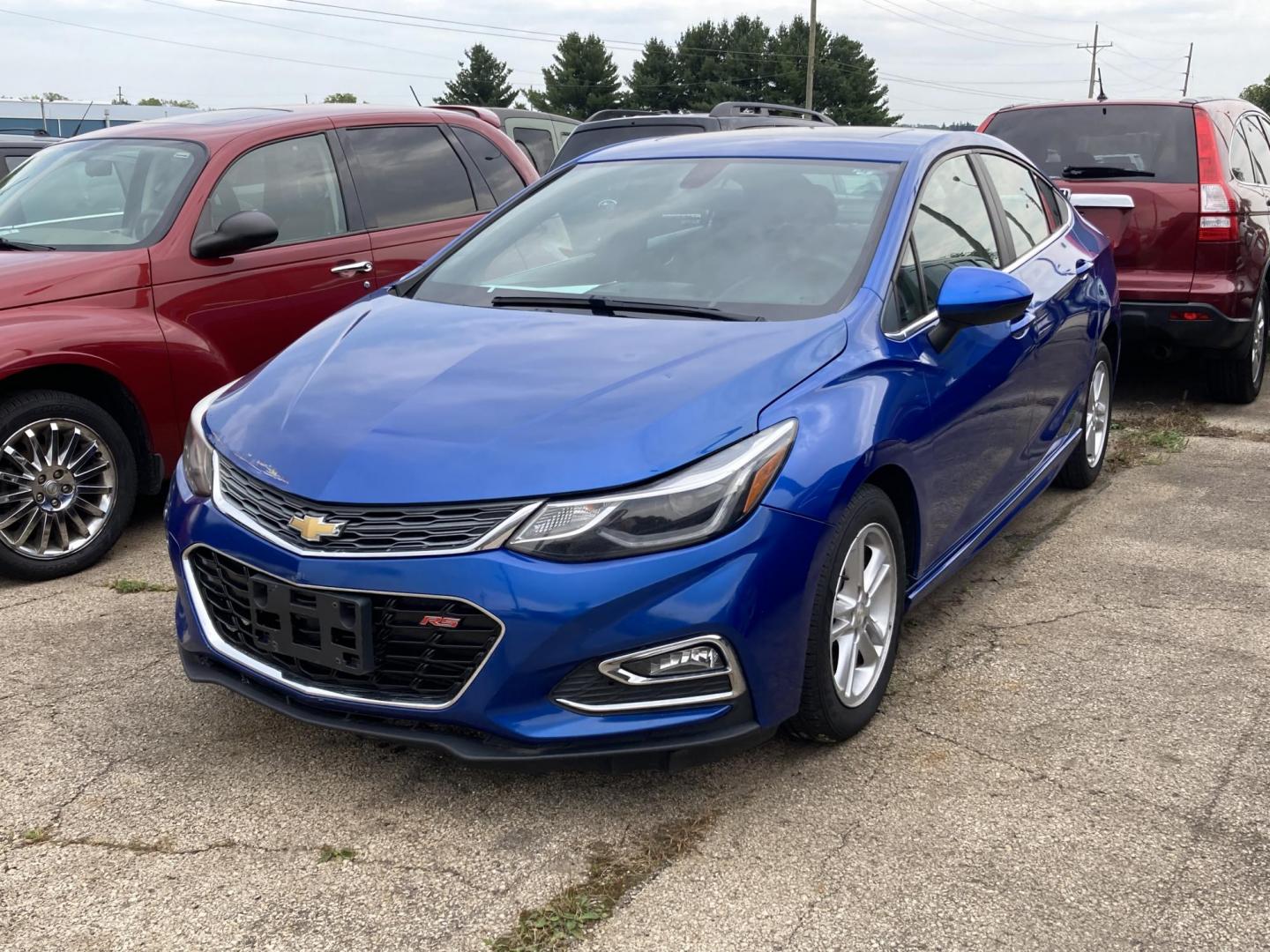 2016 Vector Blue Met. Chevrolet Cruze LT Auto (1G1BE5SM3G7) with an 1.4L L4 DOHC 16V TURBO engine, 6A transmission, located at 1800 South Ihm Blvd, Freeport, IL, 61032, (815) 232-5543, 42.278645, -89.607994 - Photo#0