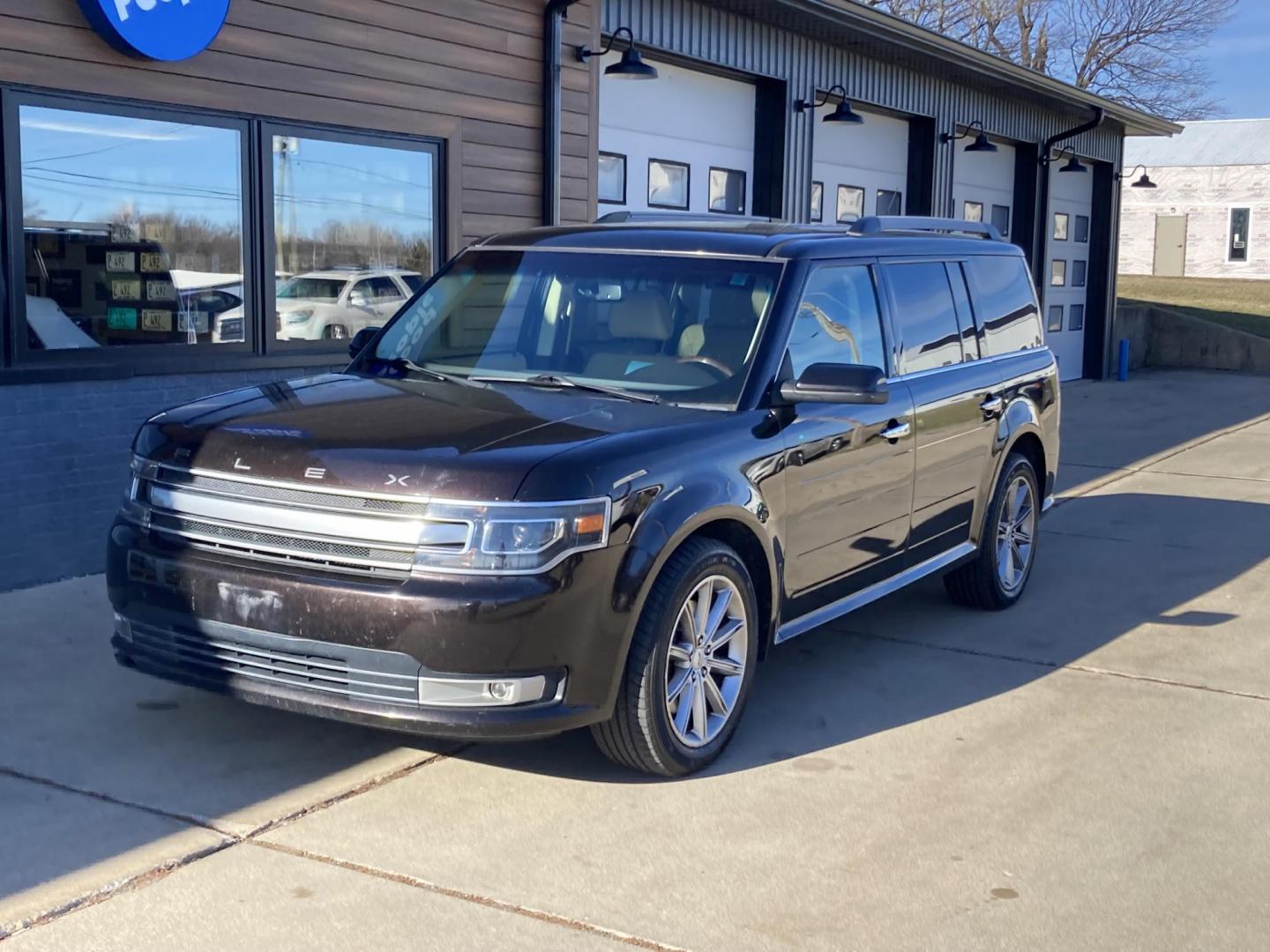 2013 Kodiak Brown Met Ford Flex Limited AWD (2FMHK6D86DB) with an 3.5L V6 DOHC 24V engine, 6-Speed Automatic Overdrive transmission, located at 1800 South Ihm Blvd, Freeport, IL, 61032, (815) 232-5543, 42.278645, -89.607994 - Photo#3
