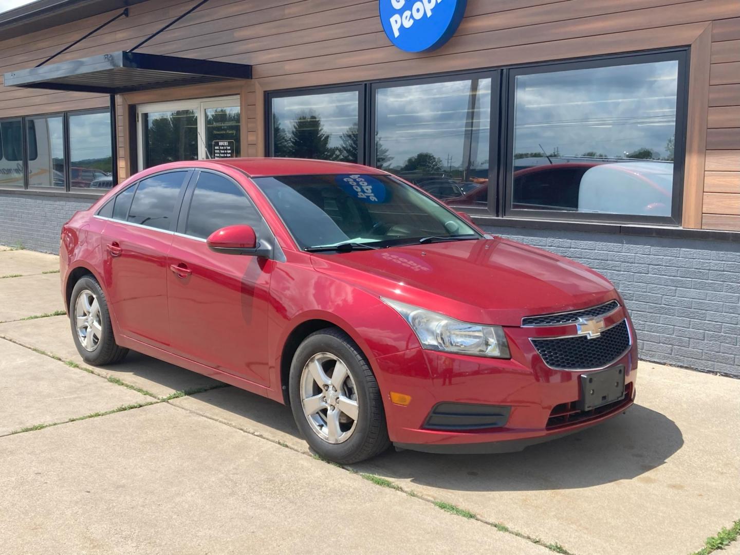 2012 Garnet Red Met Chevrolet Cruze 1LT (1G1PF5SC2C7) with an 1.4L L4 DOHC 16V TURBO engine, 6-Speed Automatic transmission, located at 1800 South Ihm Blvd, Freeport, IL, 61032, (815) 232-5543, 42.278645, -89.607994 - Photo#1