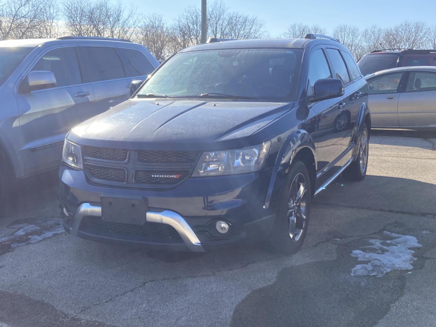 2017 Patriot Blue Dodge Journey Crossroad FWD (3C4PDCGB4HT) with an 2.4L L4 DOHC 16V engine, 4A transmission, located at 1800 South Ihm Blvd, Freeport, IL, 61032, (815) 232-5543, 42.278645, -89.607994 - Photo#0