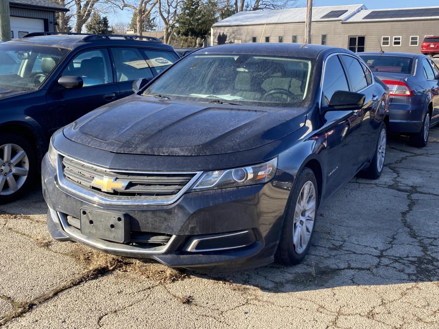 2014 Blu Ray Met Chevrolet Impala LS (2G11Y5SLXE9) with an 2.5L L4 DOHC 16V engine, 6-Speed Automatic transmission, located at 1800 South Ihm Blvd, Freeport, IL, 61032, (815) 232-5543, 42.278645, -89.607994 - Photo#0